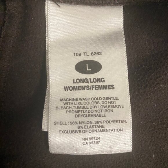 Columbia Women’s Brown Wide-Leg Lounge Pants Size L Long – Stretch Comfort - Picture 9 of 11